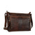 Jack Georges Hornback Croco Brown Mini City Crossbody #HB810 (Front Right Side)