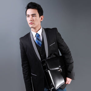 Elements Slim Briefcase #4501 Black Lifestyle