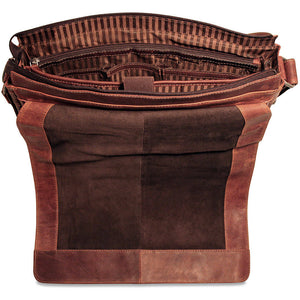 Voyager Full-Size Messenger Bag #7315 Brown Interior