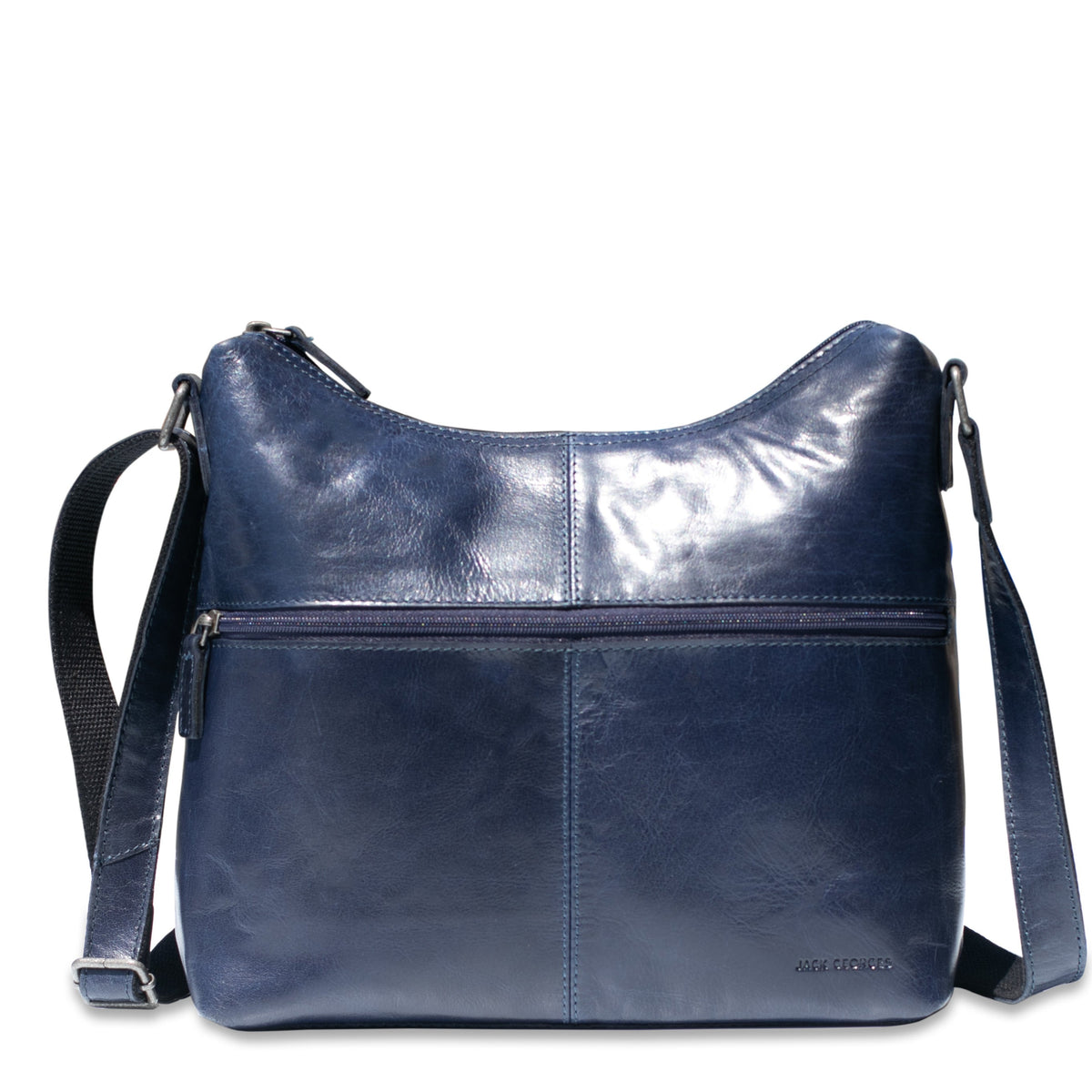 Voyager Uptown Hobo Bag w/Large Front Pocket #7874 Navy Front