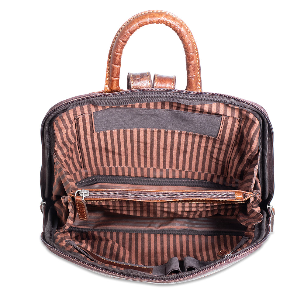 Hornback Croco Adele Slim Backpack