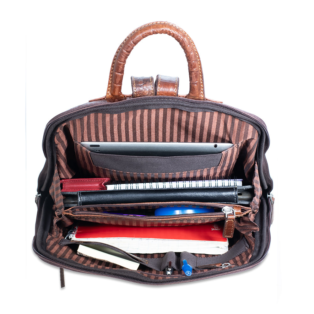 Hornback Croco Adele Slim Backpack