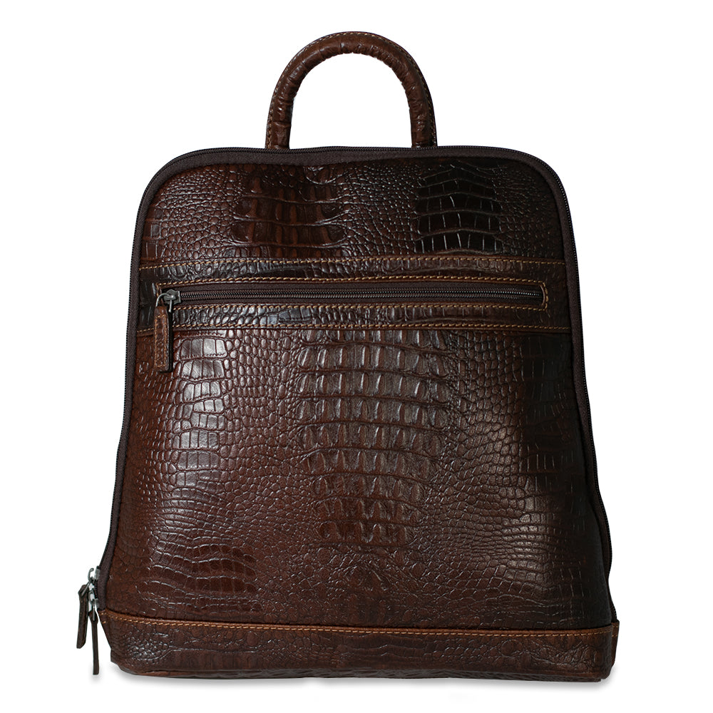 Hornback Croco Adele Slim Backpack