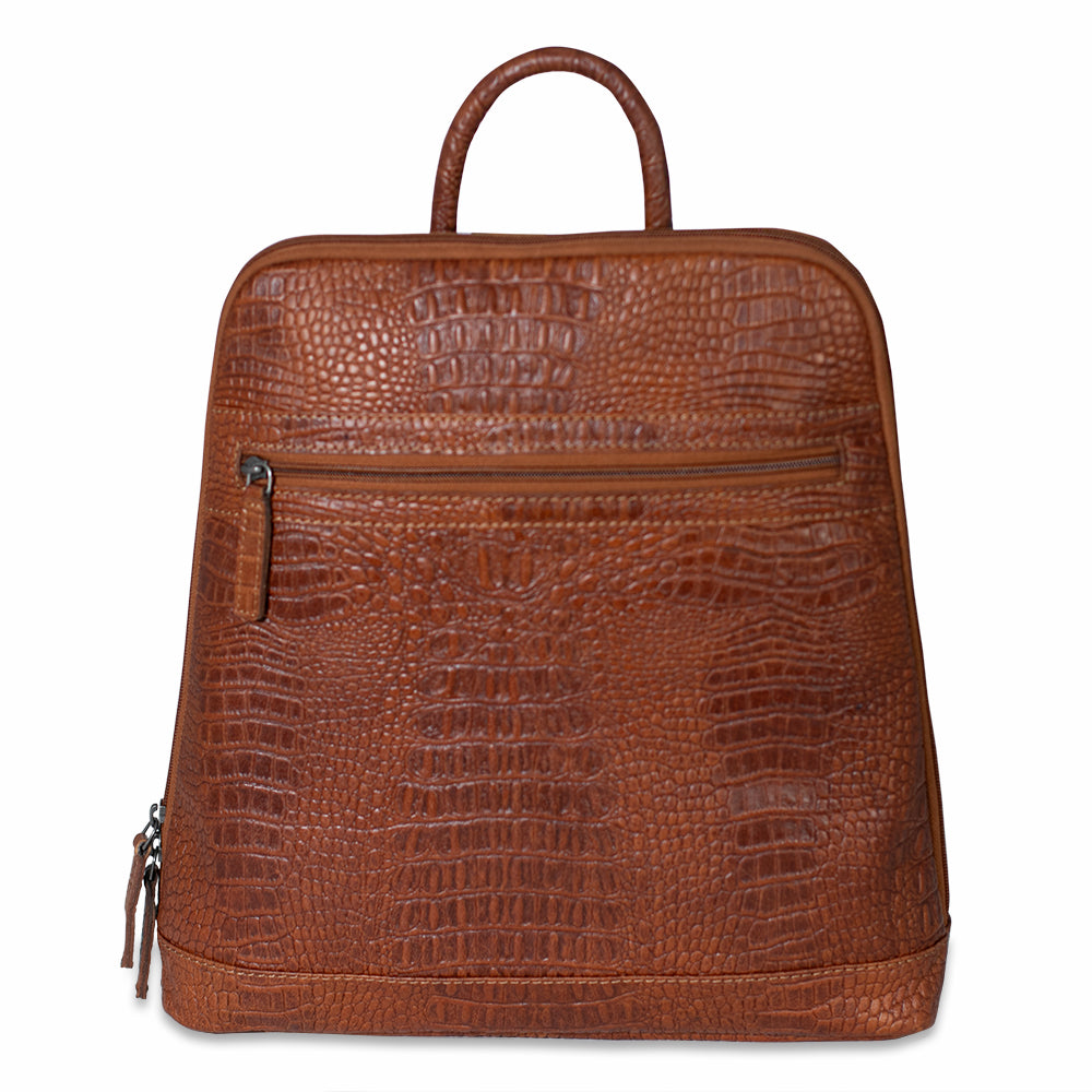 Hornback Croco Adele Slim Backpack