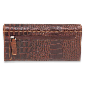 Hornback Croco Clutch Wallet #HB726