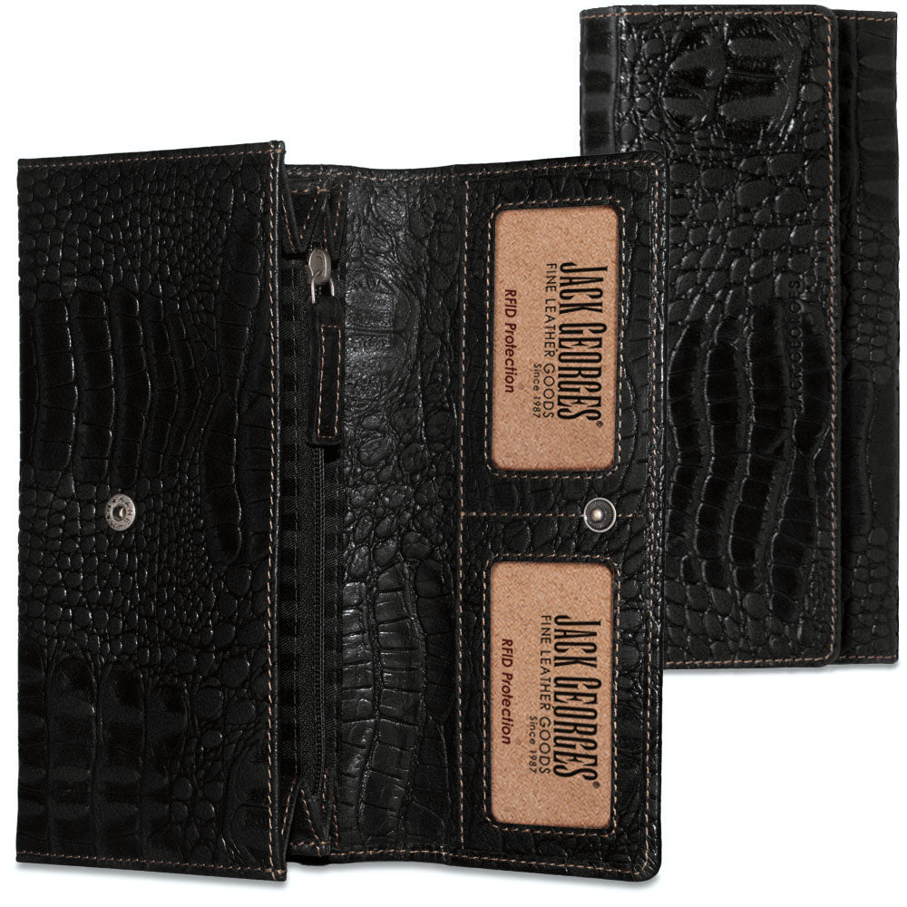 Hornback Croco Clutch Wallet