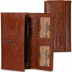 Hornback Croco Clutch Wallet #HB726