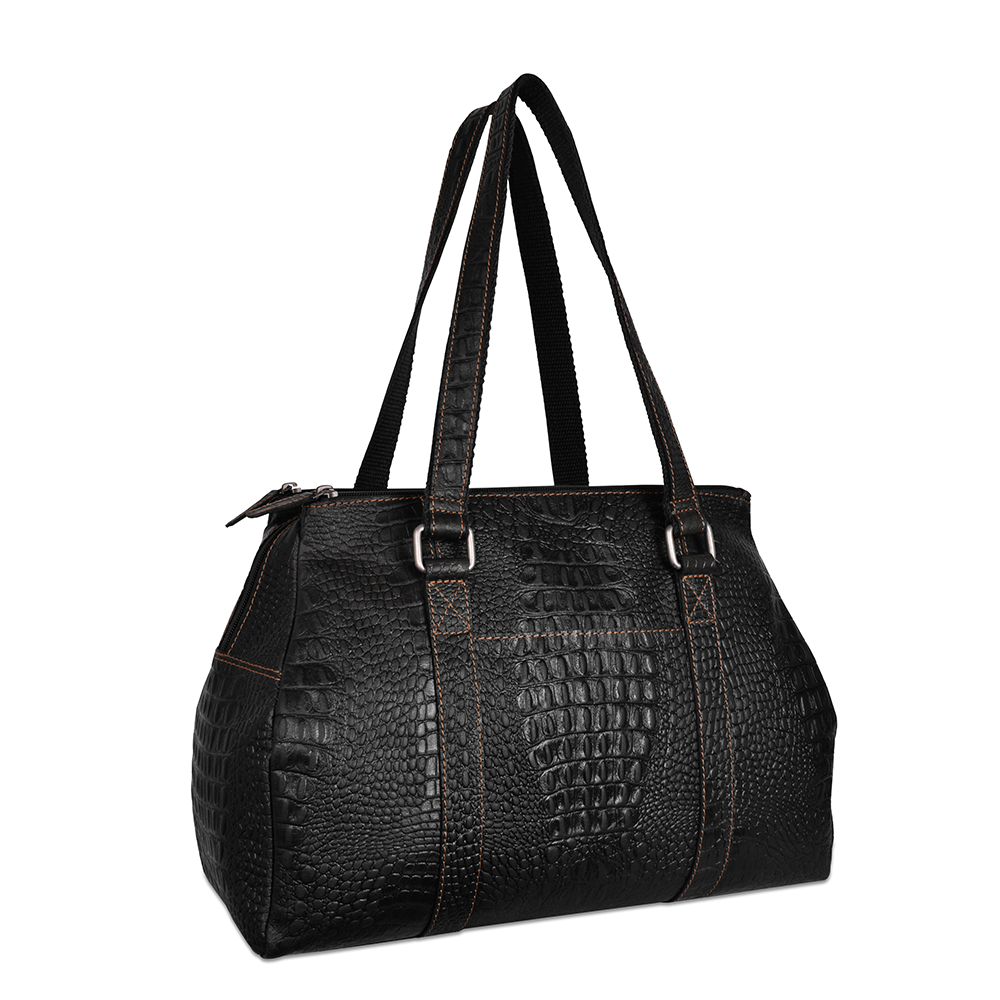 Hornback Croco Satchel Handbag