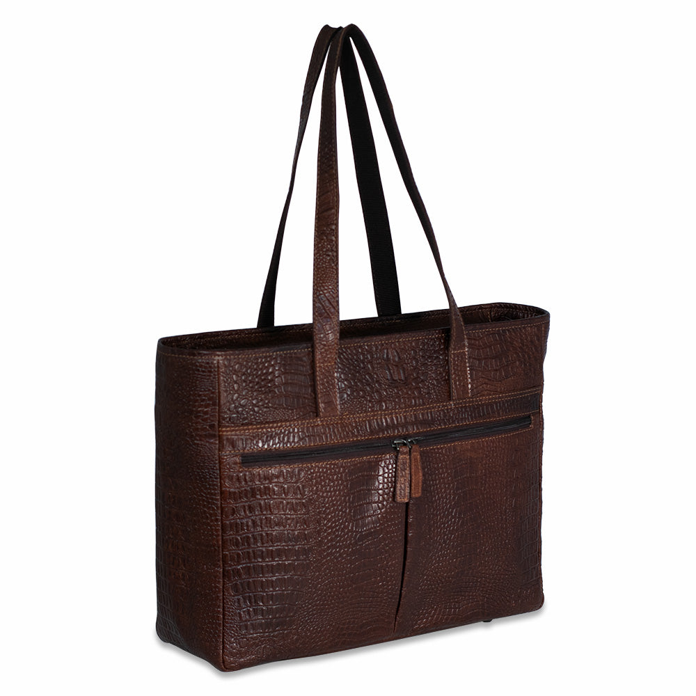 Hornback Croco Uptown Tote Bag