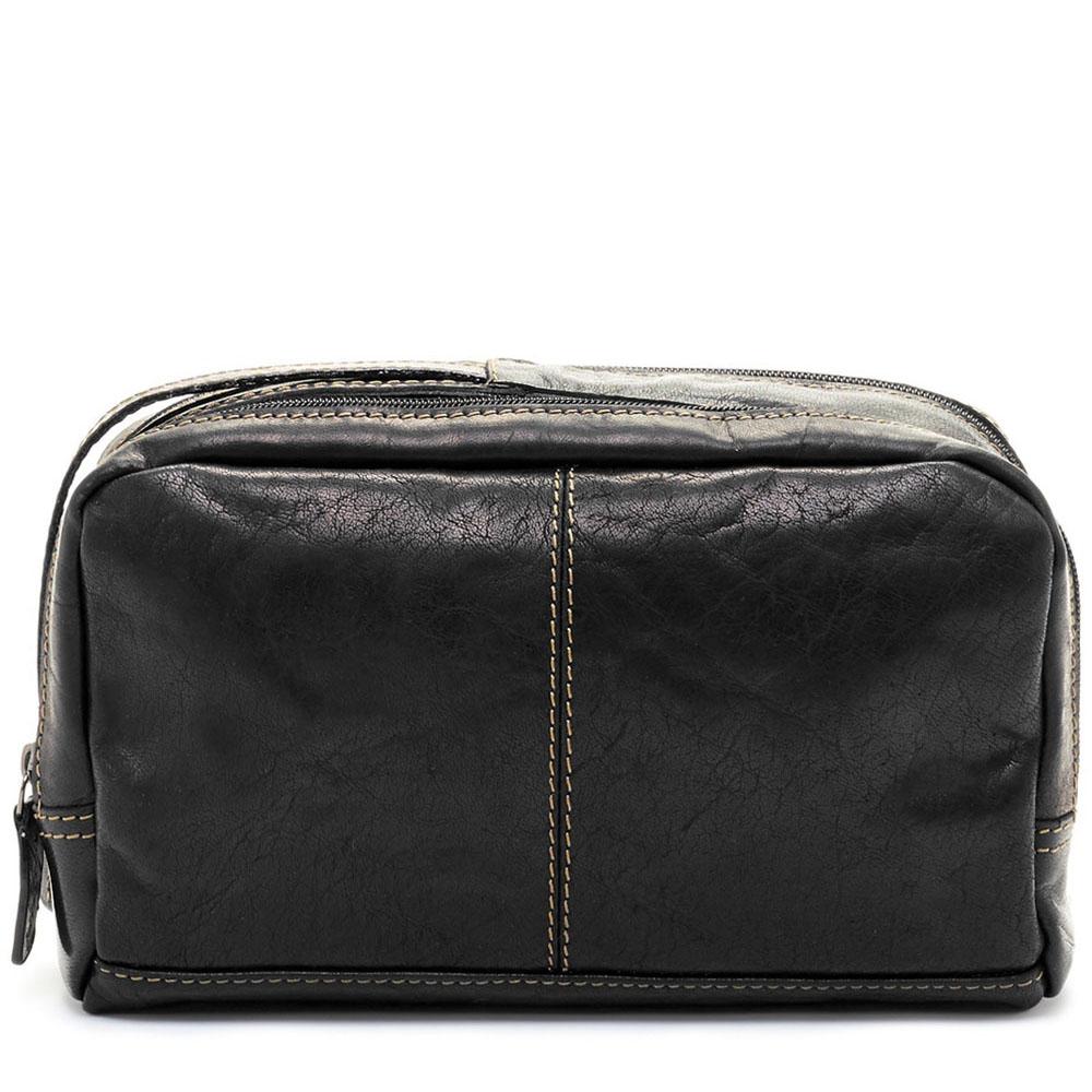 Jack Georges Voyager Toiletry Bag Black Left Side